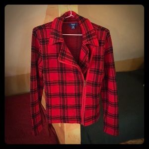 Chaps buffalo plaid zip up jacket!